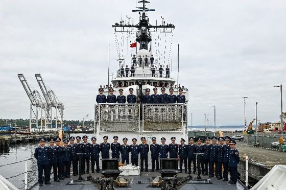 Ảnh của Cảnh sát biển Việt Nam nhận tàu tuần tra thứ 3 từ Hoa Kỳ